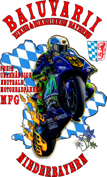 Preview: Green Biker/Bikerin Oberbayern Baiuvarii.eu T-shirt